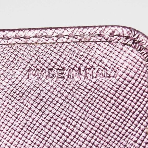 Prada Purple Saffiano Leather Crystal Flap Wallet - 1M1037 - Picture 11 of 11